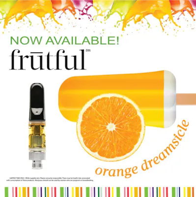 Photograph of product: Frutful - Orange Dreamsicle - .510 Vape Carts - Hybrid - 1g