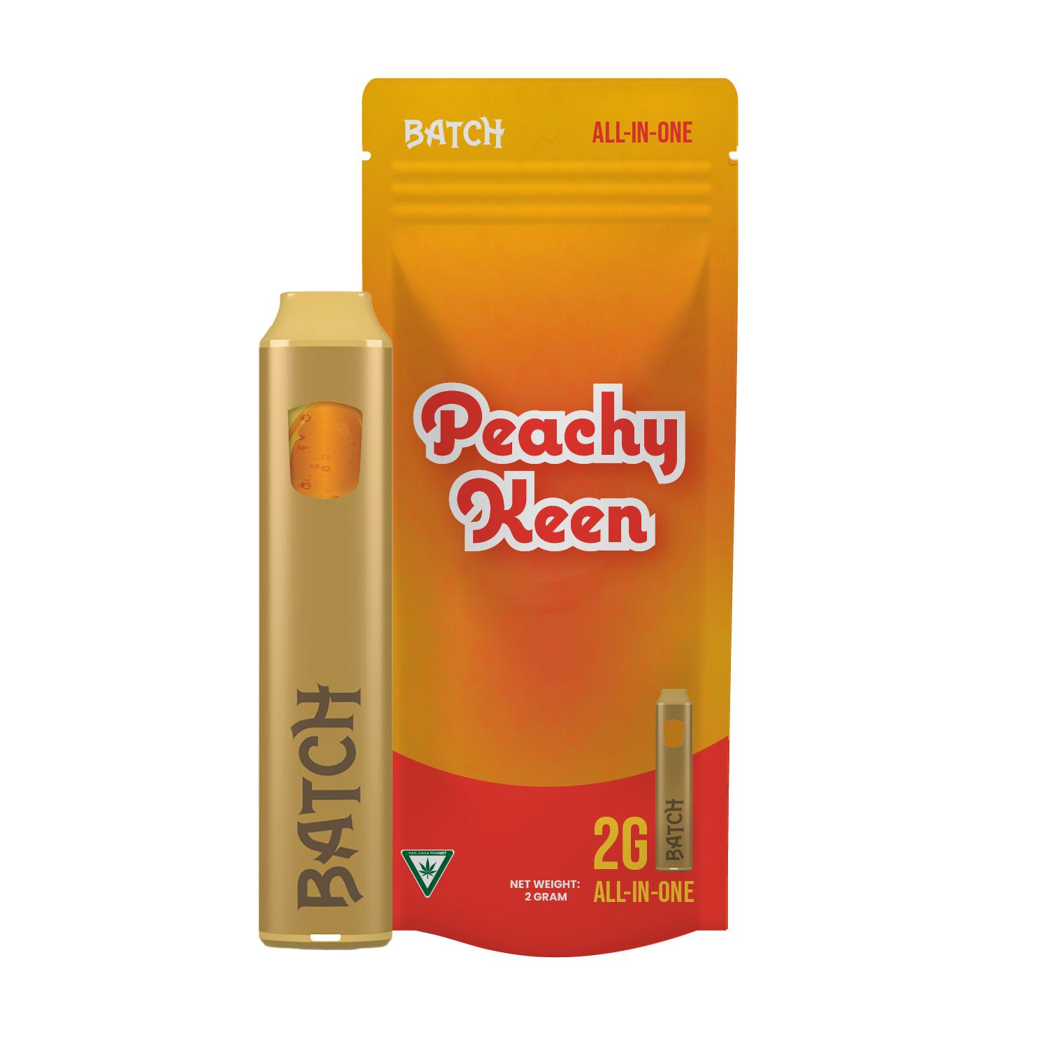 Photograph of product: BATCH - PEACHY KEEN - AIO DISPOSABLE VAPE