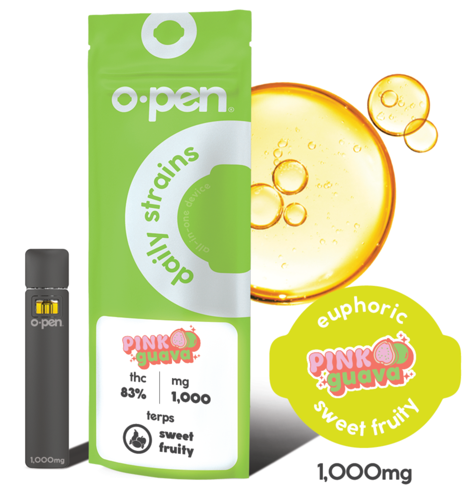 Photograph of product: O.pen 1000mg Disposable (H)-Pink Guava