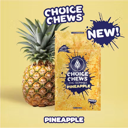 Photograph of product: Choice Chews | Pineapple | Oui'd | 100mg