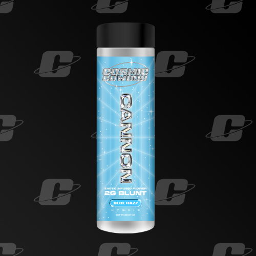Photograph of product: Cosmic Cowboy - Blue Razz Infused Cannon 2G