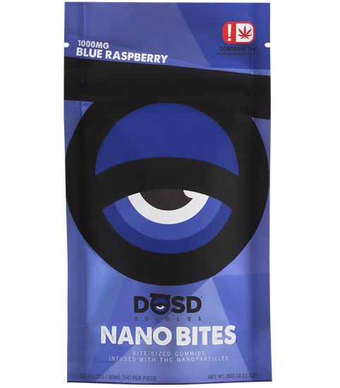 Photograph of product: DOSD - Blue Raspberry GUMMIES - Oui'd
