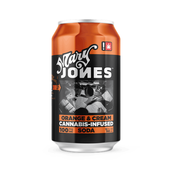 Photograph of product: Mary Jones Soda | 100mg | - Orange & Cream
