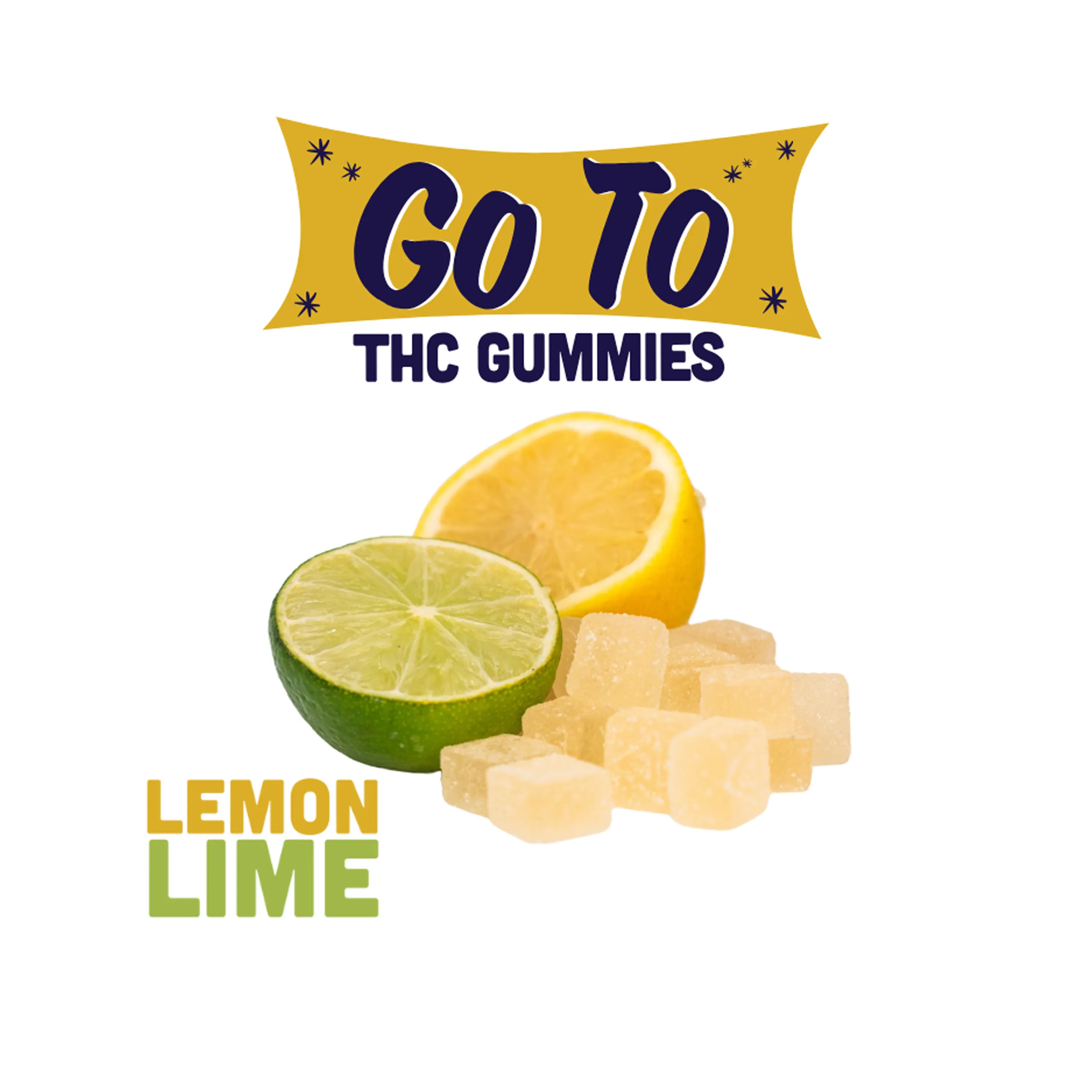 Photograph of product: Go To - Lemon Lime - Gummies - 100mg