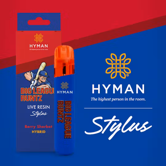 Photograph of product: HYMAN | Disposable Vape | Live Resin | Big League Runtz | 1g
