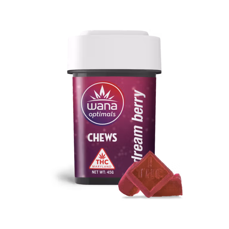 Photograph of product: Dream Berry | CBD:CBN:CBG:THC | 20mg:5mg:5mg:10mg x 10pcs