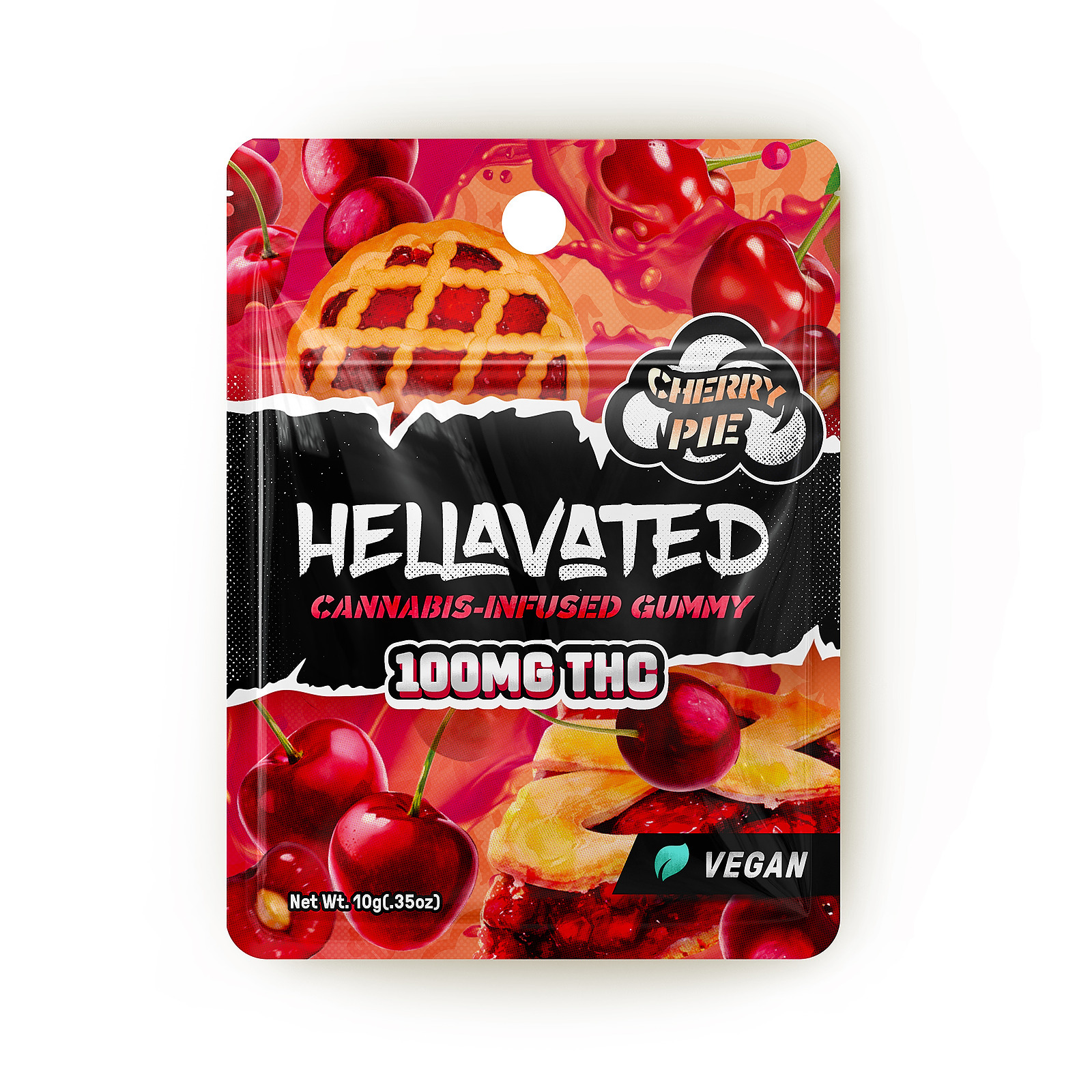 Photograph of product: Hellavated - 100mg Cherry Pie Gummy