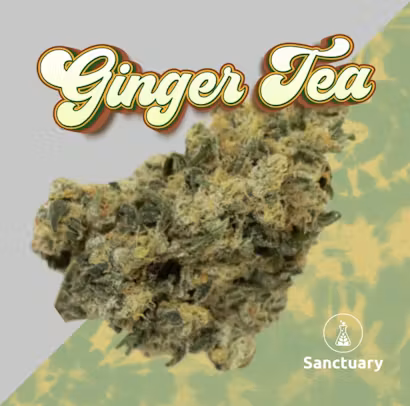 Photograph of product: Sanctuary Medicinals | 28g Flower | Ginger Tea