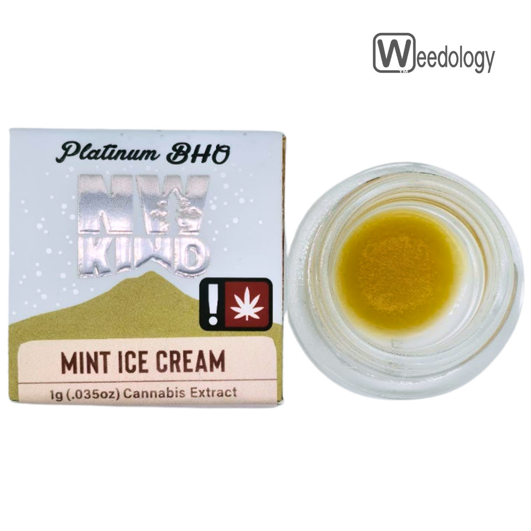 Photograph of product: NW KIND 1g MINT ICE CREAM Platinum BHO Badder