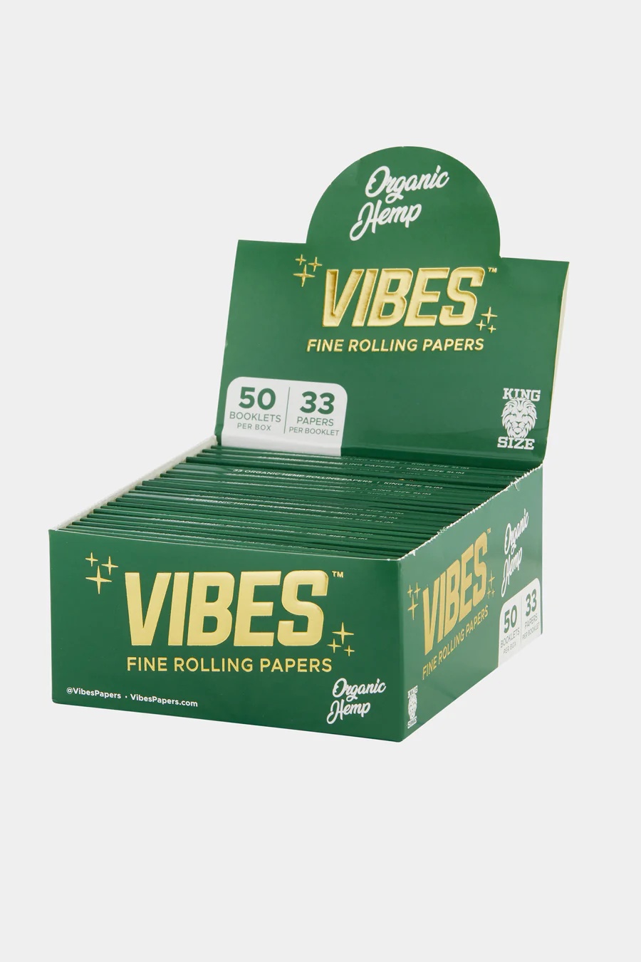 Photograph of product: Organic Hemp Rolling Papers (King Size-33 sheets)