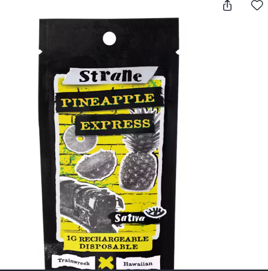 Photograph of product: Live Pineapple Express AIO Cloud Bar | 1G | Strane