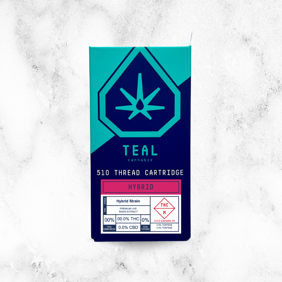 Photograph of product: Strawberry Candy x Cadillac Rainbow | 0.5g | Live Resin Cart | Teal