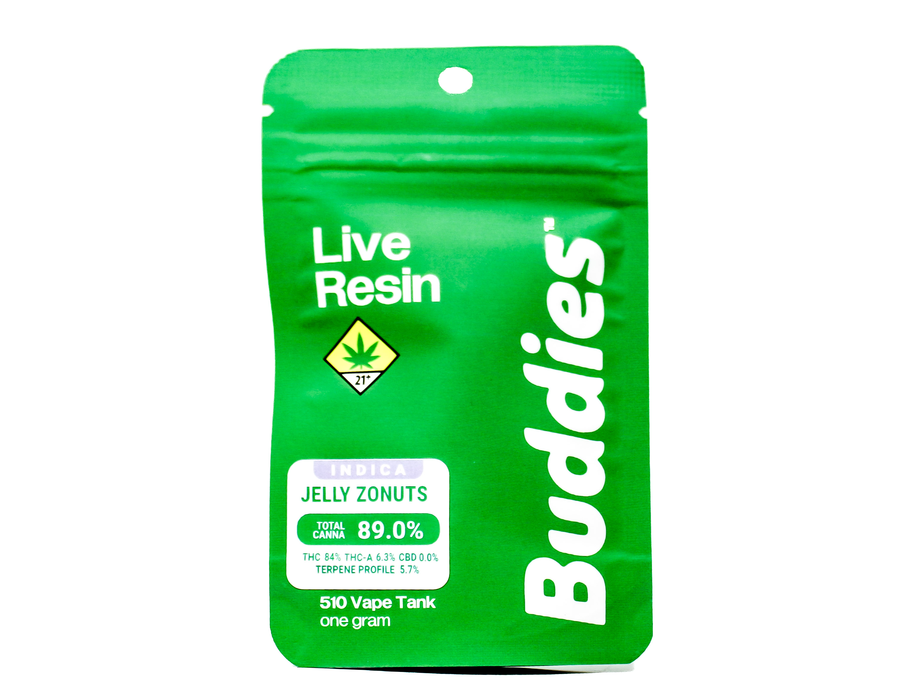 Photograph of product: BUD Jelly Zonuts Live Resin Cart 48709