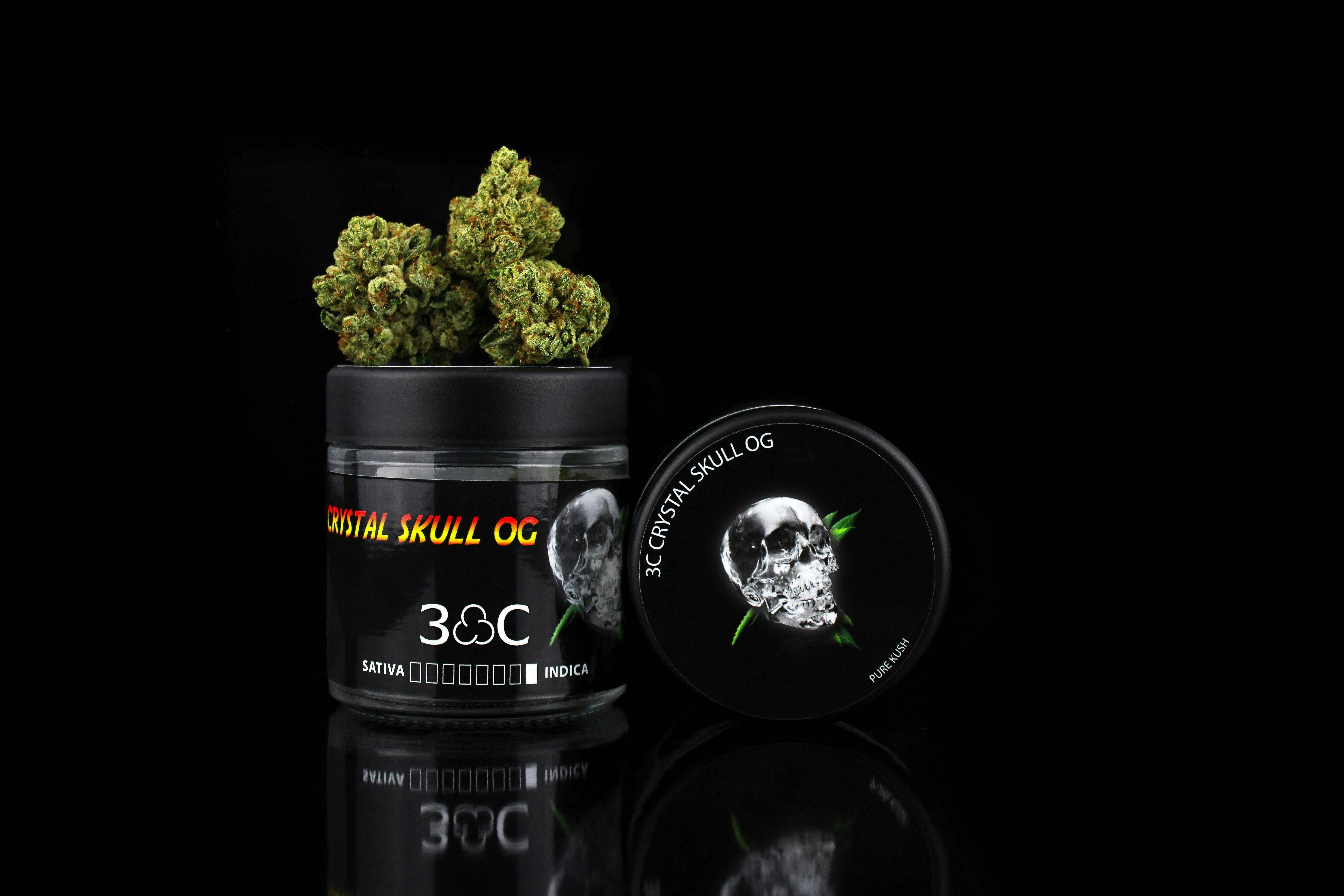 Photograph of product: 3C Farms - Crystal Skull OG - 3.5g
