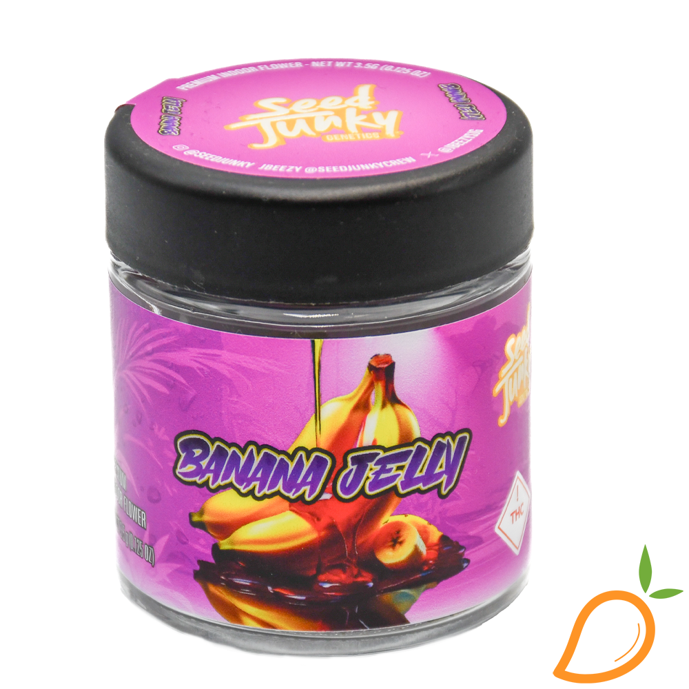 Photograph of product: 3.5g Banana Jelly Prepackaged Flower Seed Junky