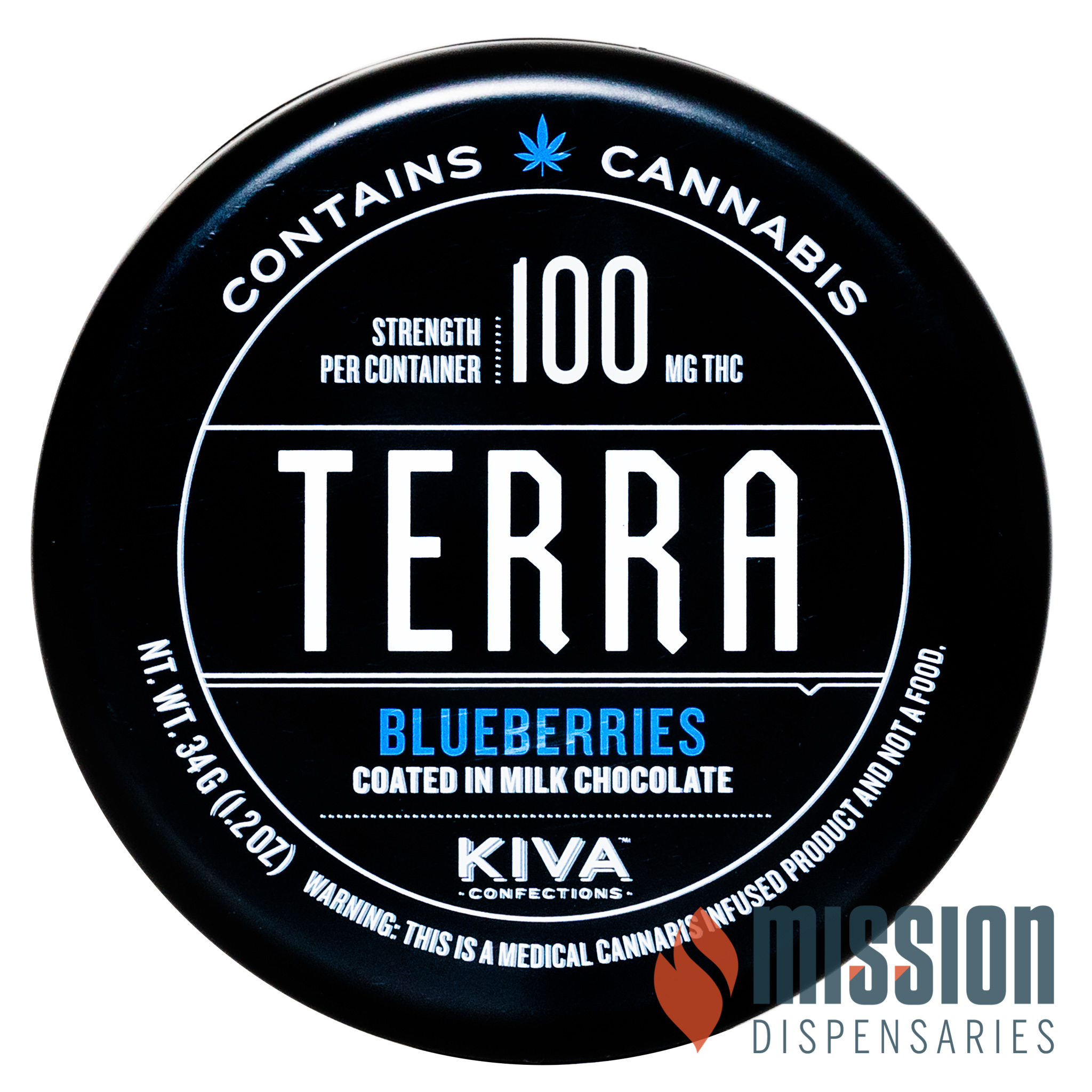 Photograph of product: Chocolate Bites | Kiva | Milk Chocolate Blueberries [20pk]