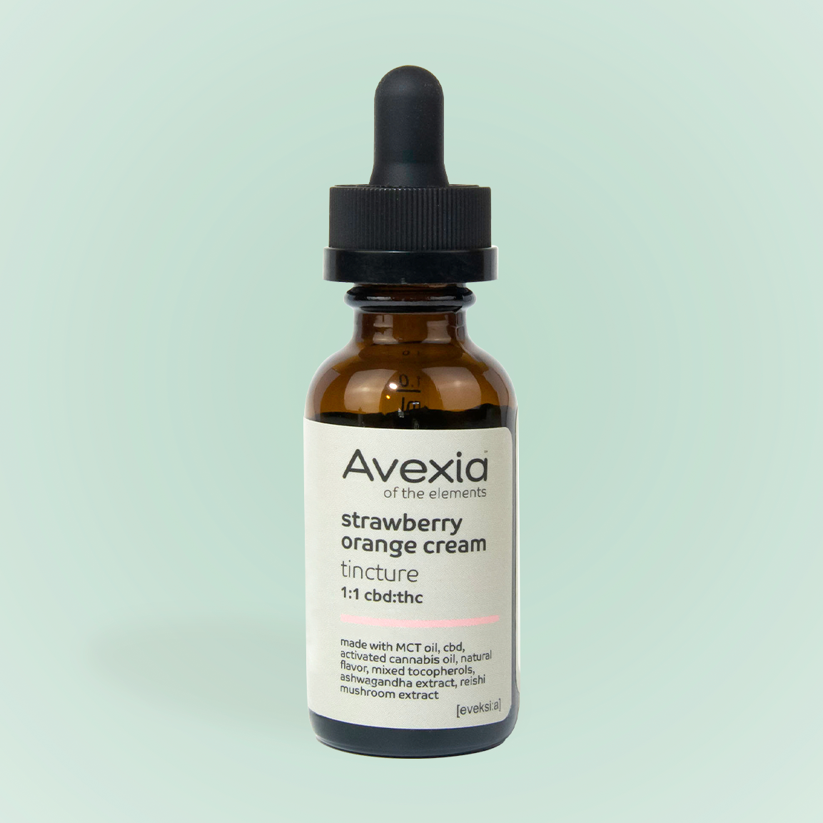 Photograph of product: Strawberry Orange Cream 1:1 CBD:TH-oui [30ml] 1g Tincture