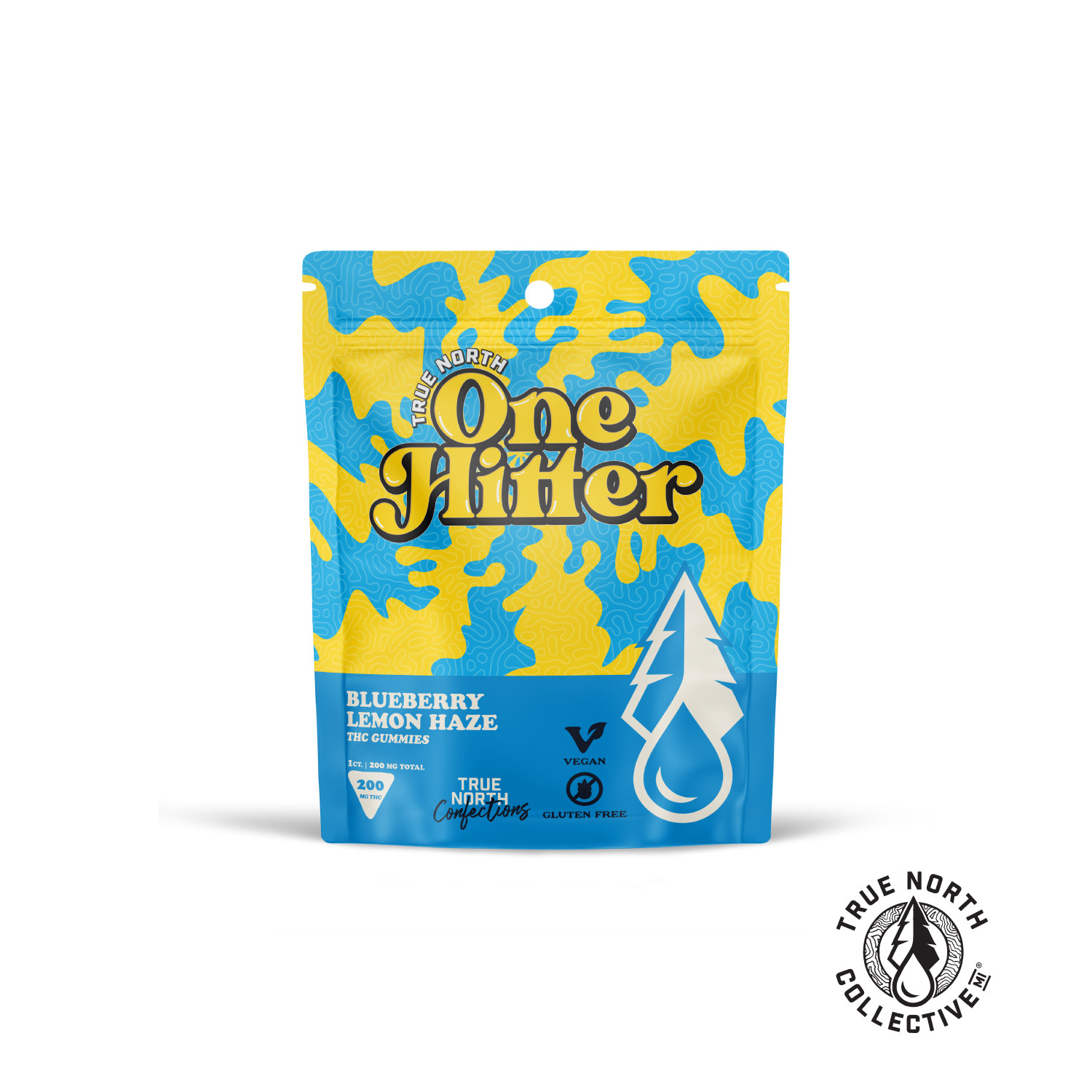 Photograph of product: One Hitter - Blueberry Lemon Haze Gummy - 200mg