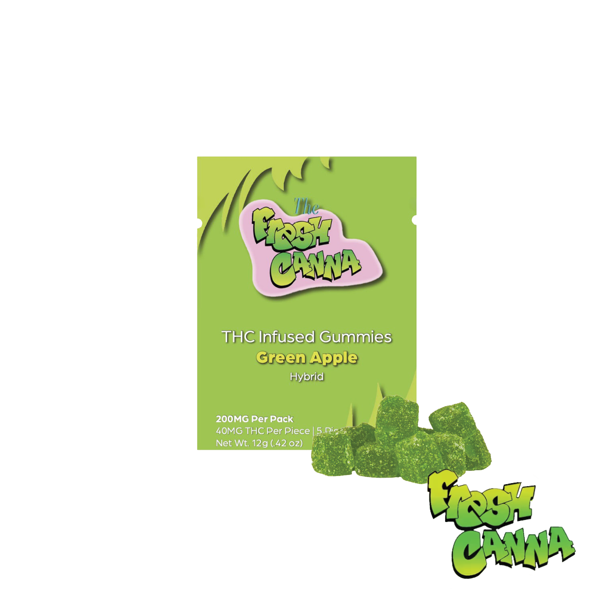 Photograph of product: Green Apple Live Resin Gummies | 200mg