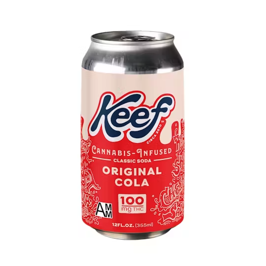 Photograph of product: Keef Soda 100mg THC Beverage - Original Cola