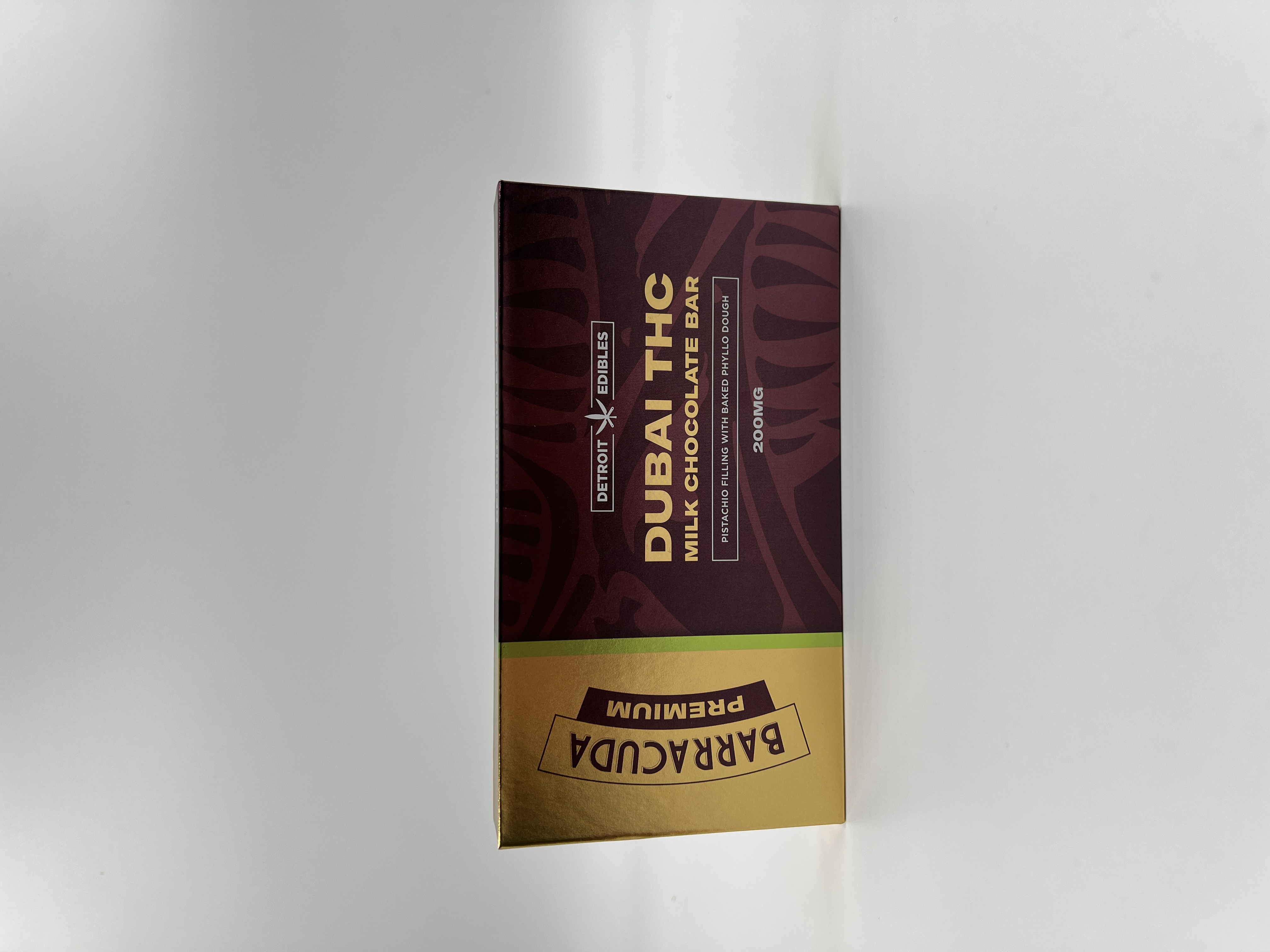 Photograph of product: BARRACUDA | Edible | Premium Chocolate | Dubai Bar | 200mg