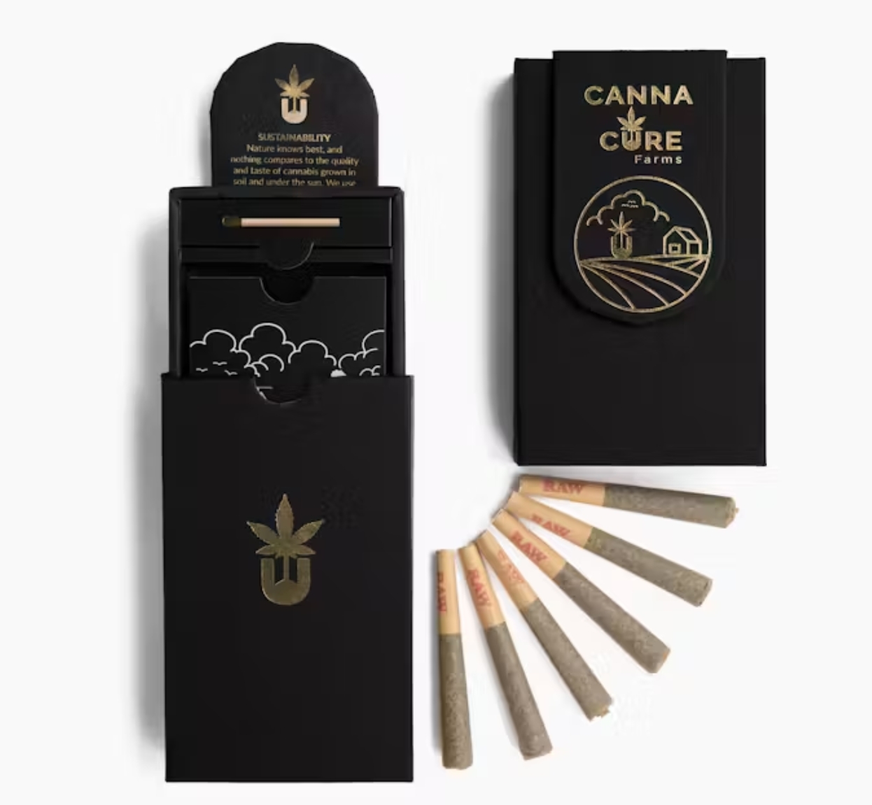 Photograph of product: CannaCure Farms Pre-Rolls | 6pk 0.5g | Thin Mintz