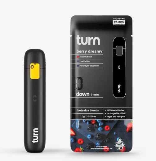 Photograph of product: Berry Dreamy | Turn Down Botanica Blends Disposable