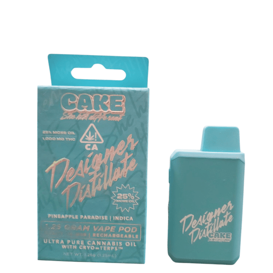 Photograph of product: Cake - Pineapple Paradise 1.25g Rechargeable Designer Distillate - 