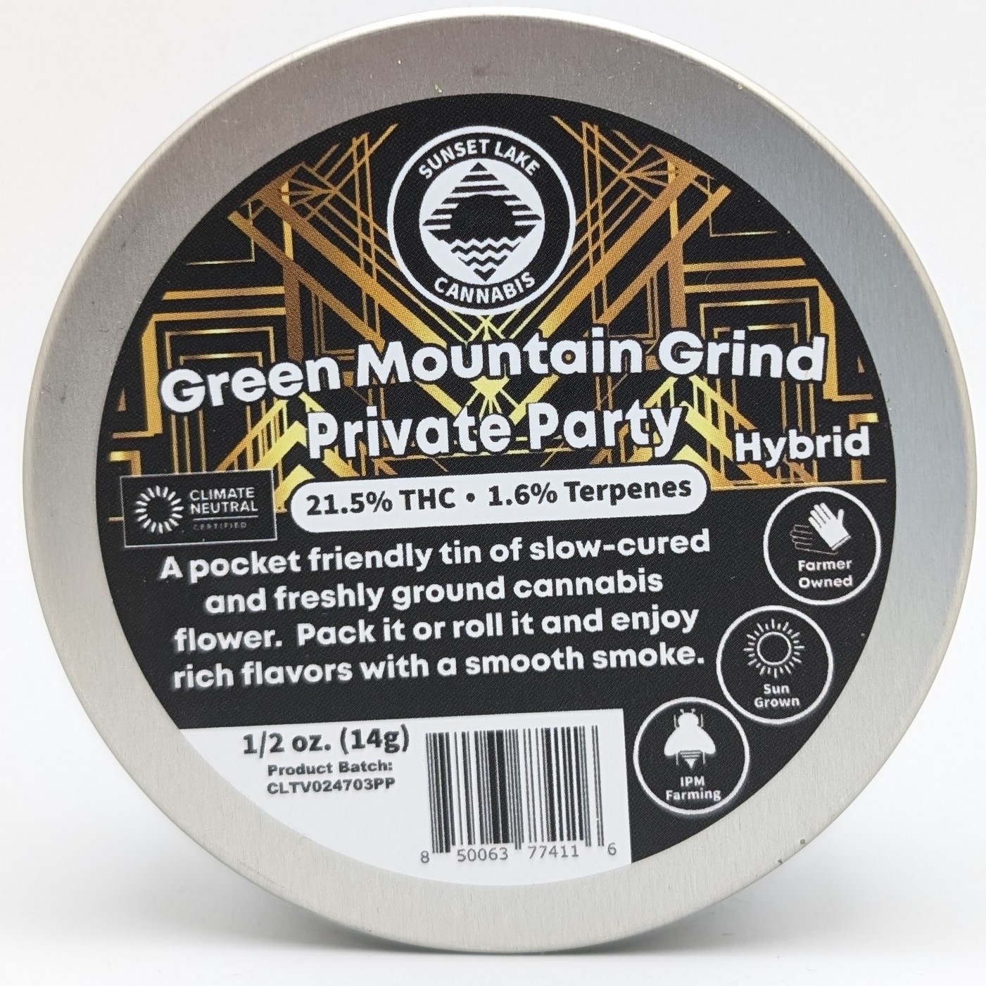 Photograph of product: Private Party Pre Ground 1/2oz - 14g