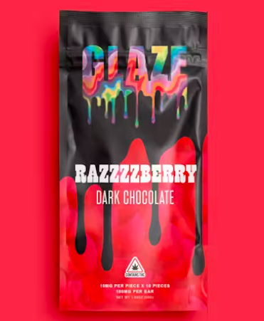 Photograph of product: Dark Razz Glaze Bar 1000mg