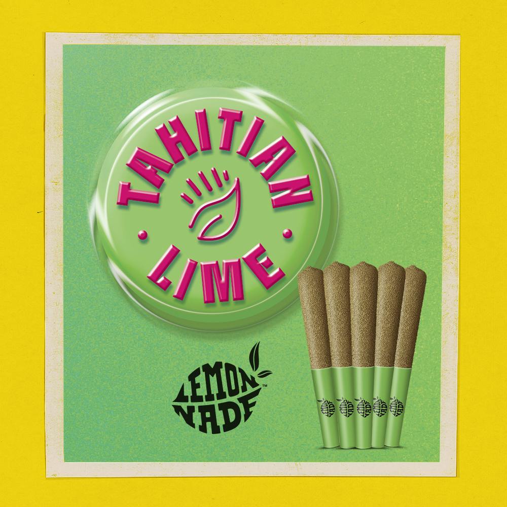 Photograph of Product: Tahitian Lime Infused 5pk Pre-Rolls