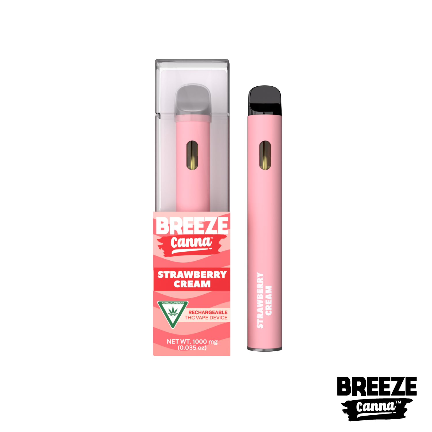 Photograph of product: Strawberry Cream Plus Disposable | 1g