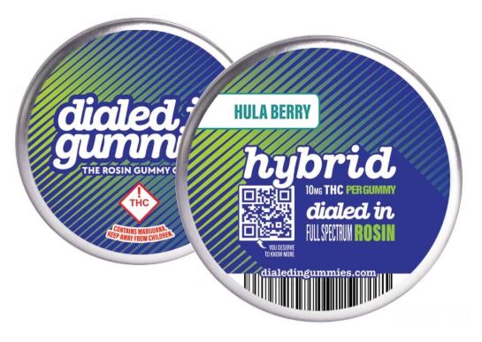 Photograph of product: Dialed In Classics Hybrid Hula Berry Rosin Gummies 100mg