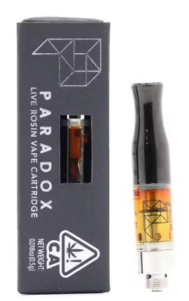 Photograph of product: Paradox - GMO - Live Rosin Cartridge (500mg)