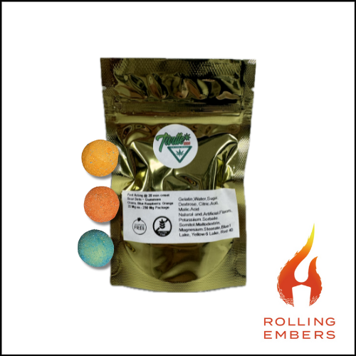 Photograph of product: Turtle Meds | Multi Flavor | Fast-Acting Gummies | 250mg