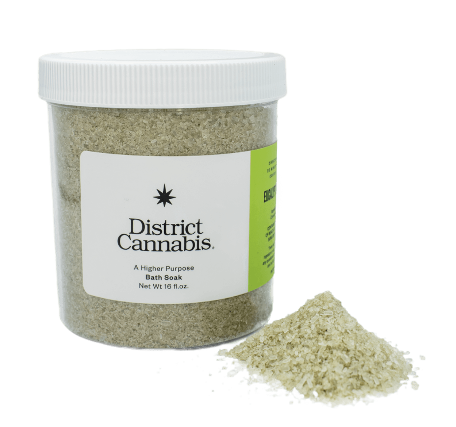 Photograph of product: Eucalyptus Mint Bath Soak 100mg