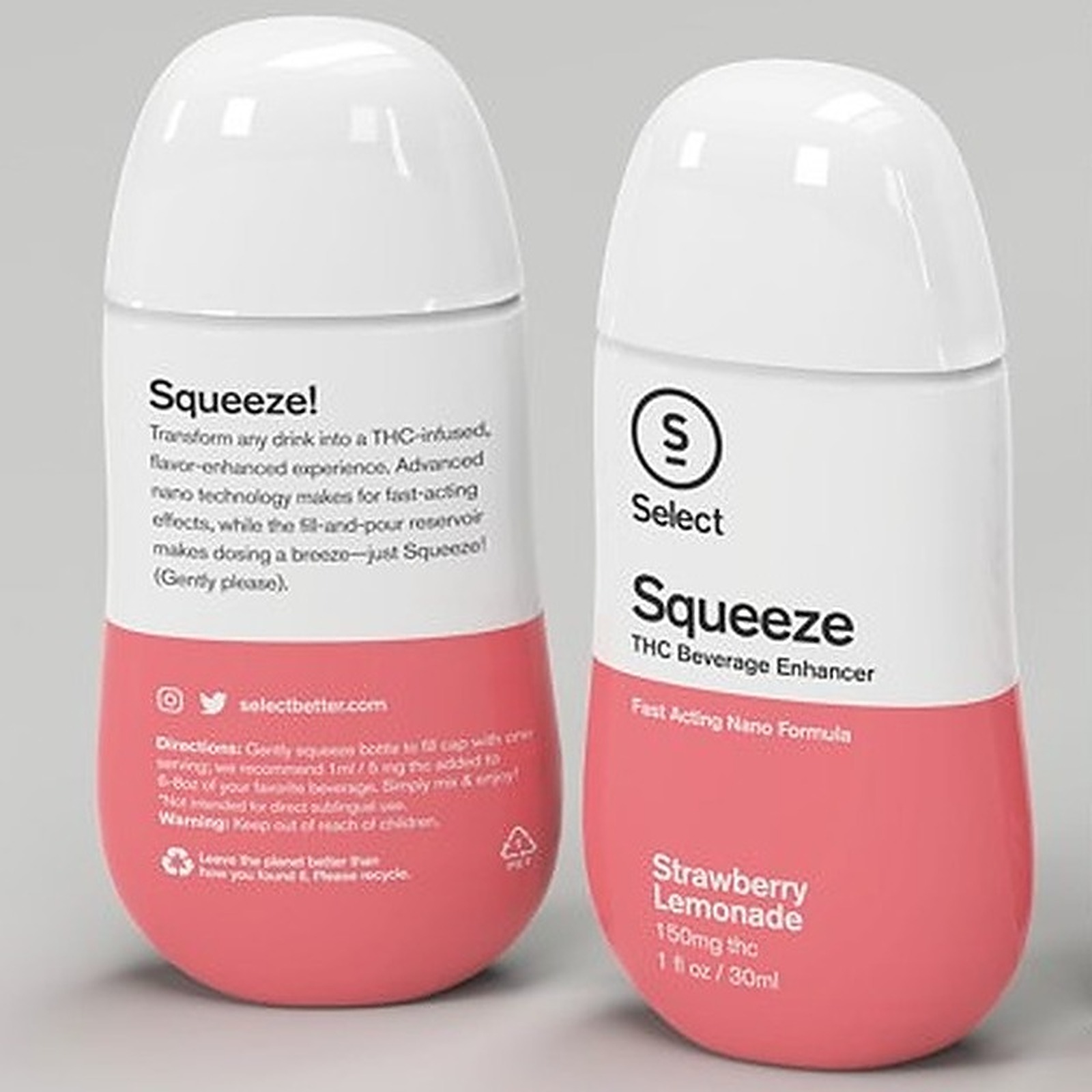 Photograph of product: Select Squeeze | Strawberry and Lemon | 100mg Beverage Infusion