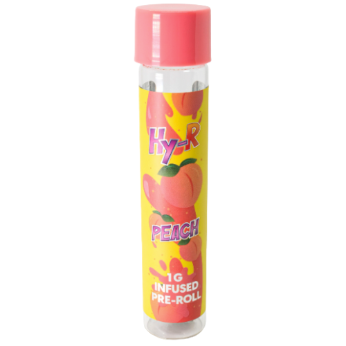 Photograph of product: HY-R Peach Infused Pre-Roll 1g