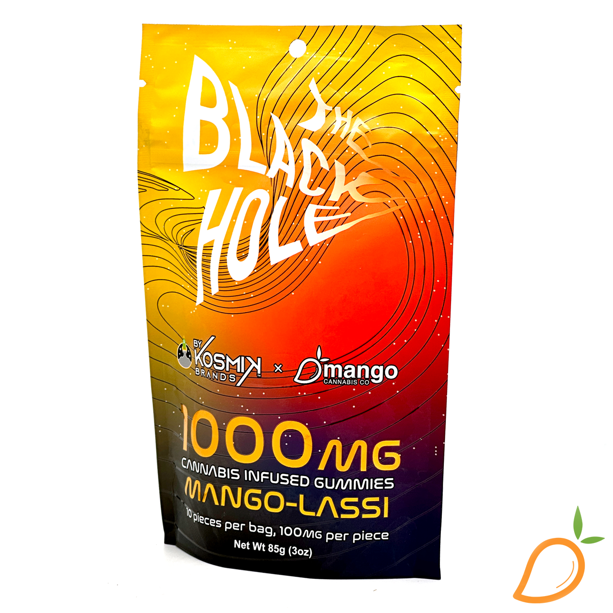 Photograph of product: 1000mg Mango Lassi Black Hole Kosmik