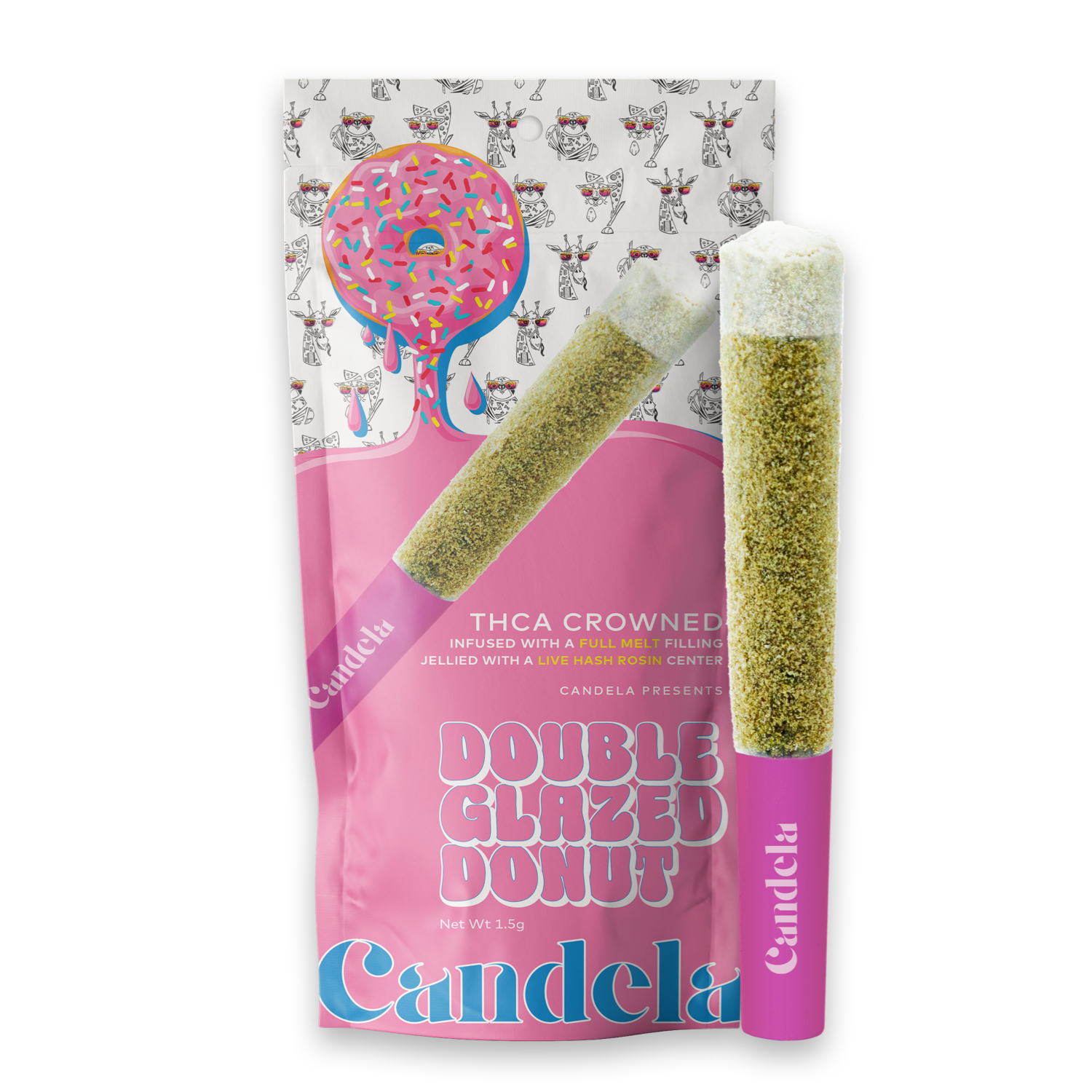 Photograph of product: Munyunz X Lemon Oreoz 1.5g Donut Adult Use