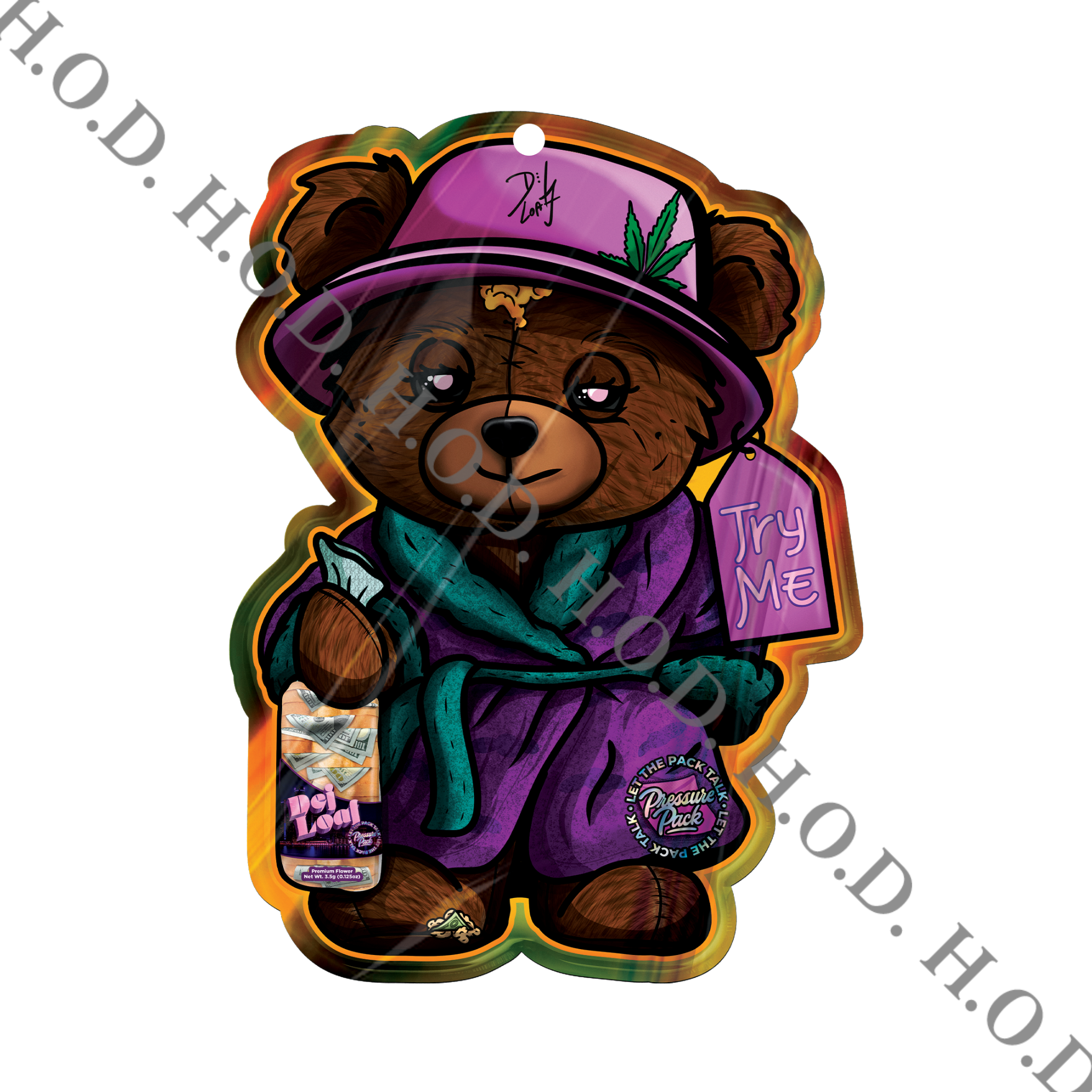 Photograph of product: Pressure Pack x Dej Loaf Smokey The Bear 3.5g