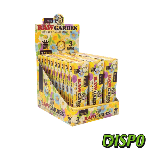Photograph of product: Raw Classic - Garden King Size Cones 3pk