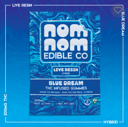 Photograph of Product: Nom Nom - Blue Dream Live Resin - 200mg