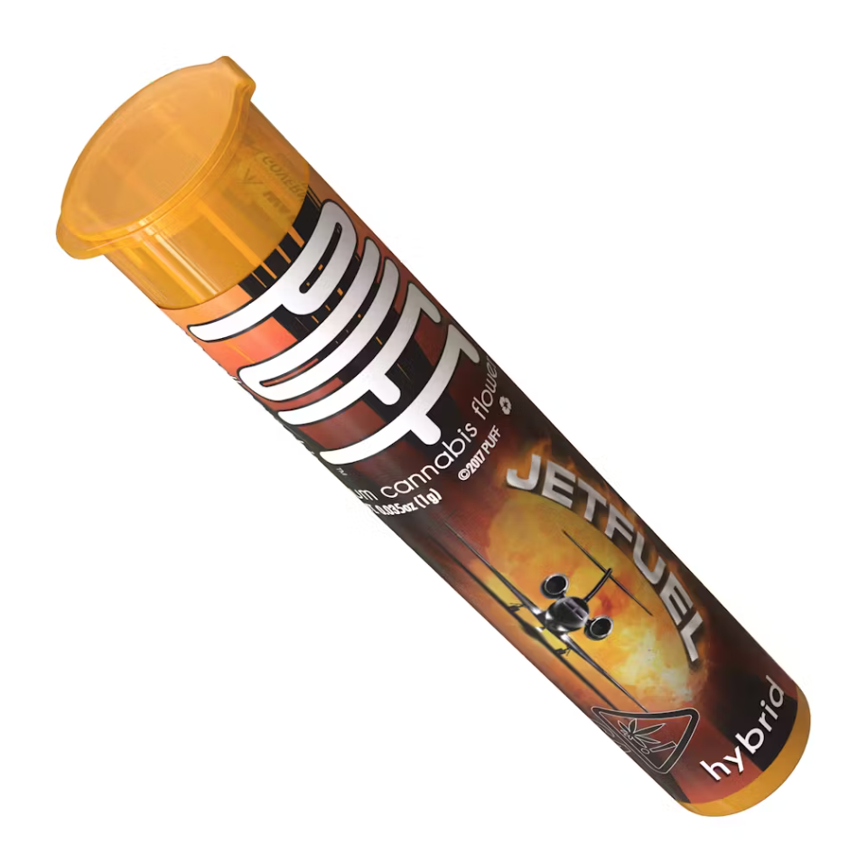 Photograph of product: Puff - Preroll - 1g - Jet Fuel - Hybrid