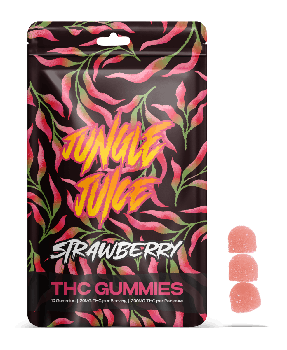 Photograph of product: Jungle Juice | Strawberry | Gummy | 200mg