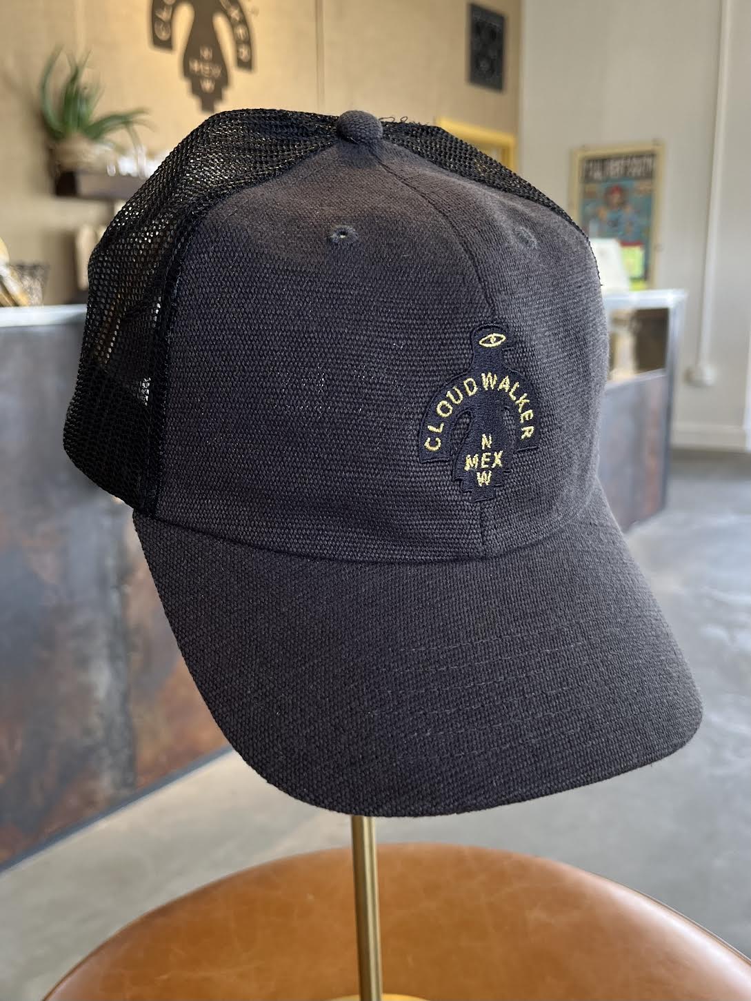 Photograph of product: Hemp Trucker Hat | Black (O/S)