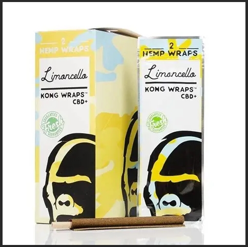 Photograph of product: KONG - Organic CBD Hemp Wraps - Limoncello 2pk | TAX INCLUDED