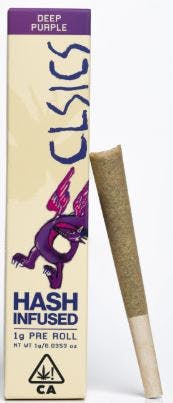 Photograph of product: CLSICS Deep Purple au chocolat Infused Pre Roll 1g - Deep Purple 1g Rosin
