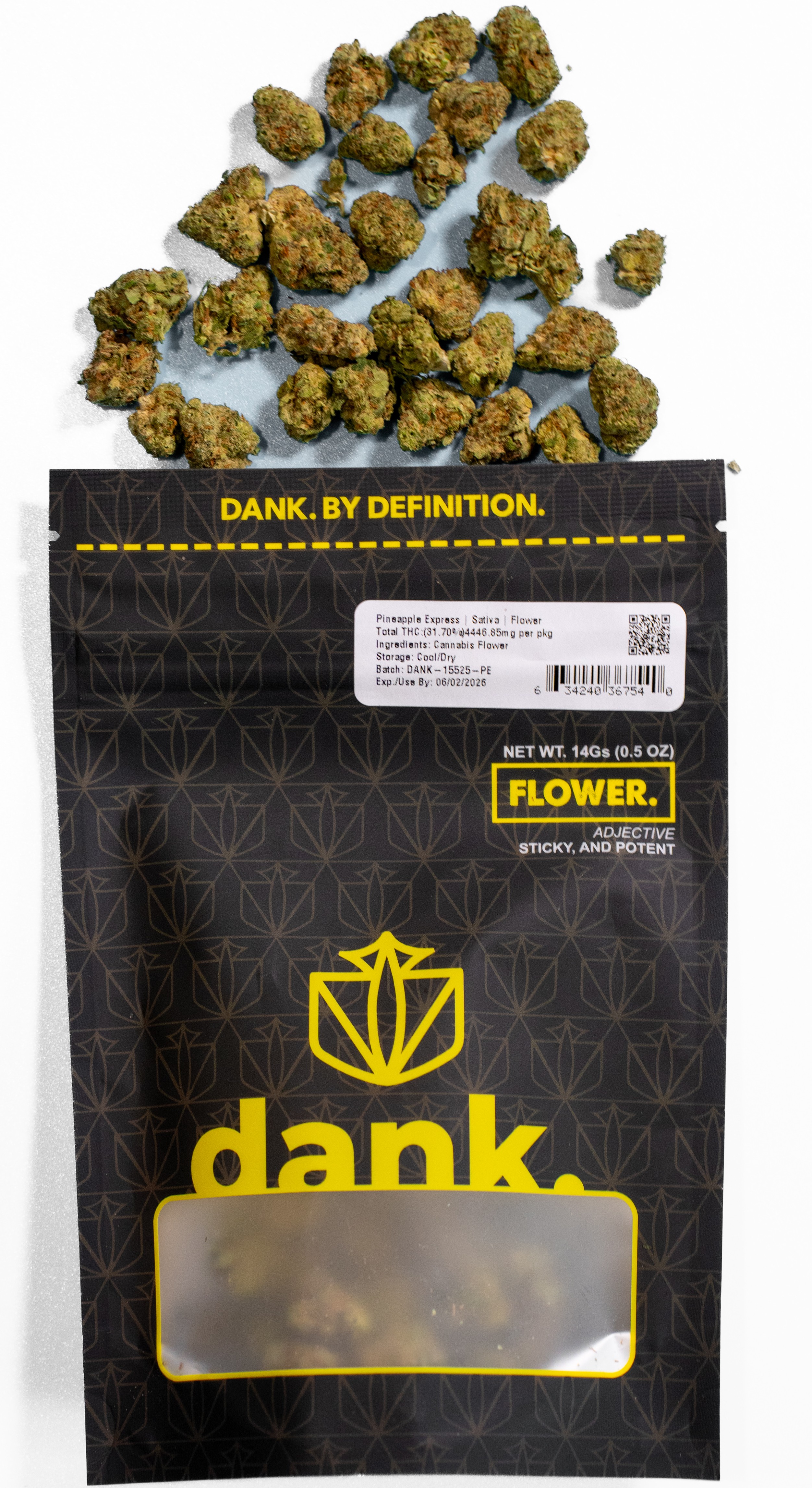 Photograph of product: DANK | Flower | Pineapple Express - 14g