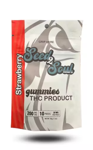 Photograph of Product: Strawberry Gummies | 200mg